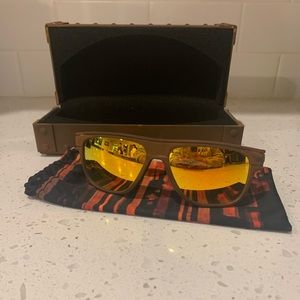 Oakley Breadbox Rust Decay Fire Iridium Polarized Sunglasses